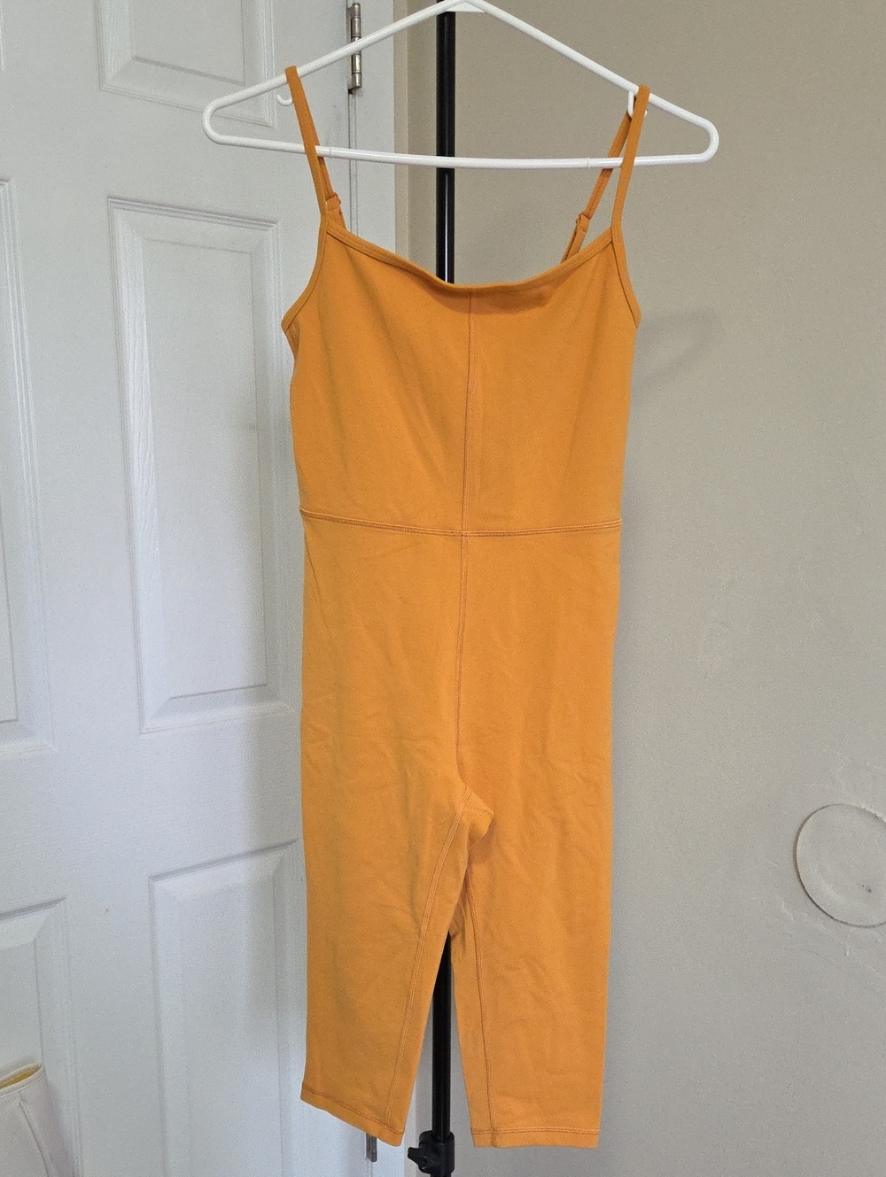 Wilfred Mustard Orange Spaghetti-Strap Jumpsuit
